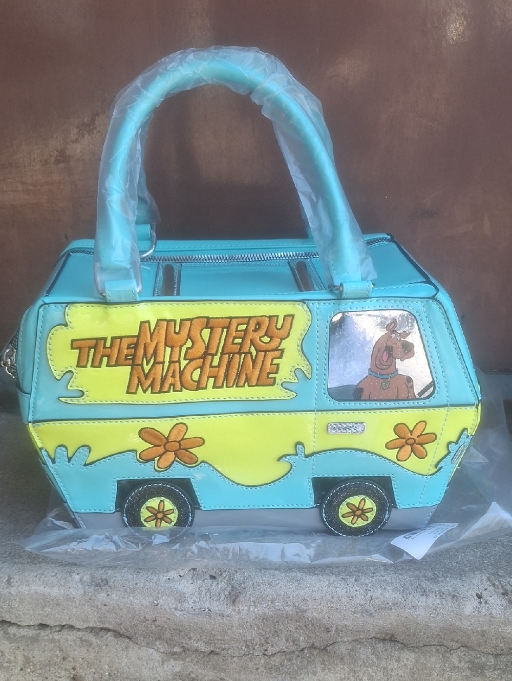 Dolls Kill Scooby-Doo The Mystery Machine Satchel - Blue & Yellow